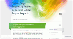Desktop Screenshot of prayeronlines.wordpress.com