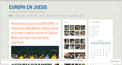 Desktop Screenshot of europaenjuego.wordpress.com