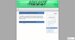 Desktop Screenshot of adelanteweb.wordpress.com