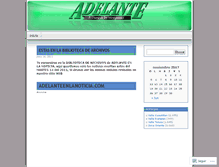 Tablet Screenshot of adelanteweb.wordpress.com