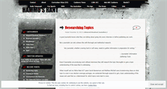 Desktop Screenshot of hammosrant.wordpress.com