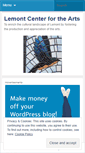 Mobile Screenshot of lemontcenterforthearts.wordpress.com