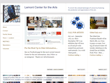 Tablet Screenshot of lemontcenterforthearts.wordpress.com