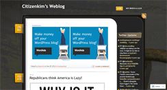 Desktop Screenshot of citizenkim.wordpress.com