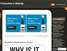 Tablet Screenshot of citizenkim.wordpress.com
