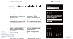 Desktop Screenshot of gipuzkoaconfidential.wordpress.com