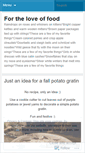 Mobile Screenshot of lovemyfood.wordpress.com