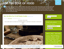 Tablet Screenshot of lovemyfood.wordpress.com