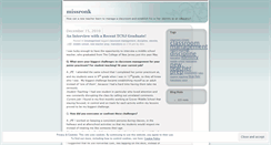 Desktop Screenshot of missronk.wordpress.com