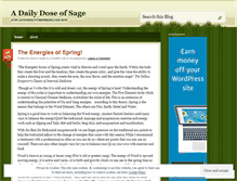 Tablet Screenshot of adailydoseofsage.wordpress.com
