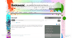 Desktop Screenshot of kaerumusic.wordpress.com