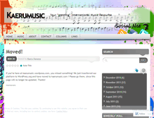 Tablet Screenshot of kaerumusic.wordpress.com