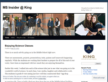 Tablet Screenshot of kingmsinsider.wordpress.com