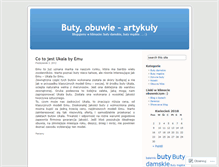 Tablet Screenshot of butydamskie.wordpress.com