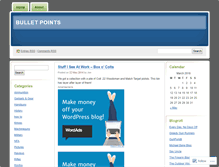 Tablet Screenshot of bulletpointsblog.wordpress.com