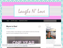 Tablet Screenshot of laughsnlove.wordpress.com