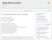 Tablet Screenshot of blogaboutpoetry.wordpress.com