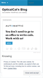 Mobile Screenshot of opticalcat.wordpress.com