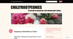 Desktop Screenshot of chillyrootpeonies.wordpress.com