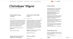 Desktop Screenshot of christiansdigest.wordpress.com