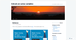 Desktop Screenshot of calculo3unal.wordpress.com
