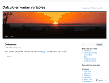 Tablet Screenshot of calculo3unal.wordpress.com