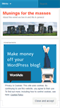 Mobile Screenshot of musingsforthemasses.wordpress.com
