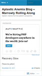 Mobile Screenshot of aplasticanemiajournal.wordpress.com