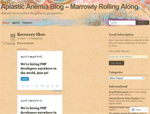 Tablet Screenshot of aplasticanemiajournal.wordpress.com
