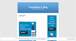 Desktop Screenshot of foxyfatties.wordpress.com