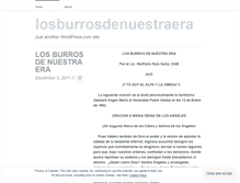 Tablet Screenshot of losburrosdenuestraera.wordpress.com