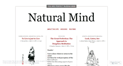 Desktop Screenshot of naturalmind.wordpress.com