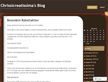 Tablet Screenshot of chrissi1creatissima.wordpress.com