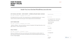 Desktop Screenshot of bestmakemoneyonlinefree.wordpress.com