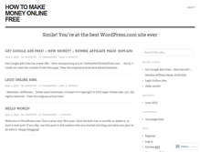 Tablet Screenshot of bestmakemoneyonlinefree.wordpress.com