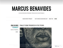 Tablet Screenshot of marcusbenavides.wordpress.com