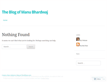 Tablet Screenshot of manubhardwaj.wordpress.com