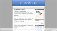 Desktop Screenshot of greennav.wordpress.com