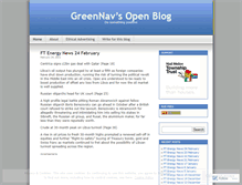 Tablet Screenshot of greennav.wordpress.com
