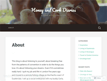 Tablet Screenshot of honeyandcork.wordpress.com
