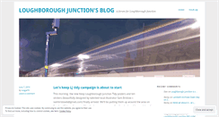 Desktop Screenshot of loughboroughjunction.wordpress.com