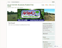 Tablet Screenshot of claycountyfarmforsale.wordpress.com