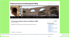 Desktop Screenshot of federacionaavvcrevillentqanat.wordpress.com