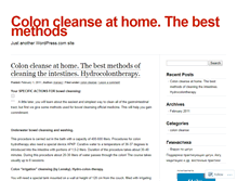 Tablet Screenshot of bowelcleanse.wordpress.com