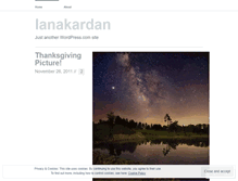 Tablet Screenshot of lanakardan.wordpress.com