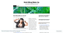 Desktop Screenshot of nickiminajmakeup.wordpress.com