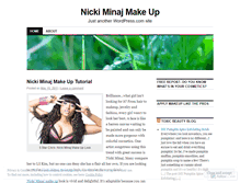 Tablet Screenshot of nickiminajmakeup.wordpress.com