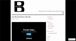 Desktop Screenshot of bdubs.wordpress.com