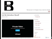 Tablet Screenshot of bdubs.wordpress.com