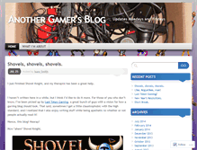 Tablet Screenshot of anothergamersblog.wordpress.com